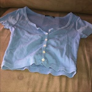 NWOT| ZELLY BUTTON UP TOP